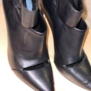 BCBG black ankle boots